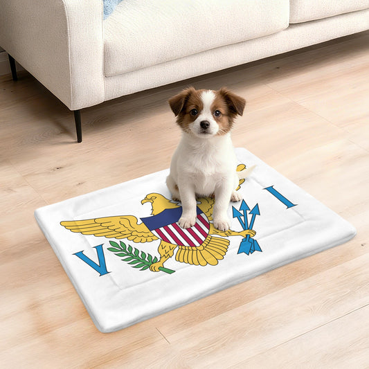 Virgin Islands Flag (US) Pet Mat 25x18inch (Made in the USA)