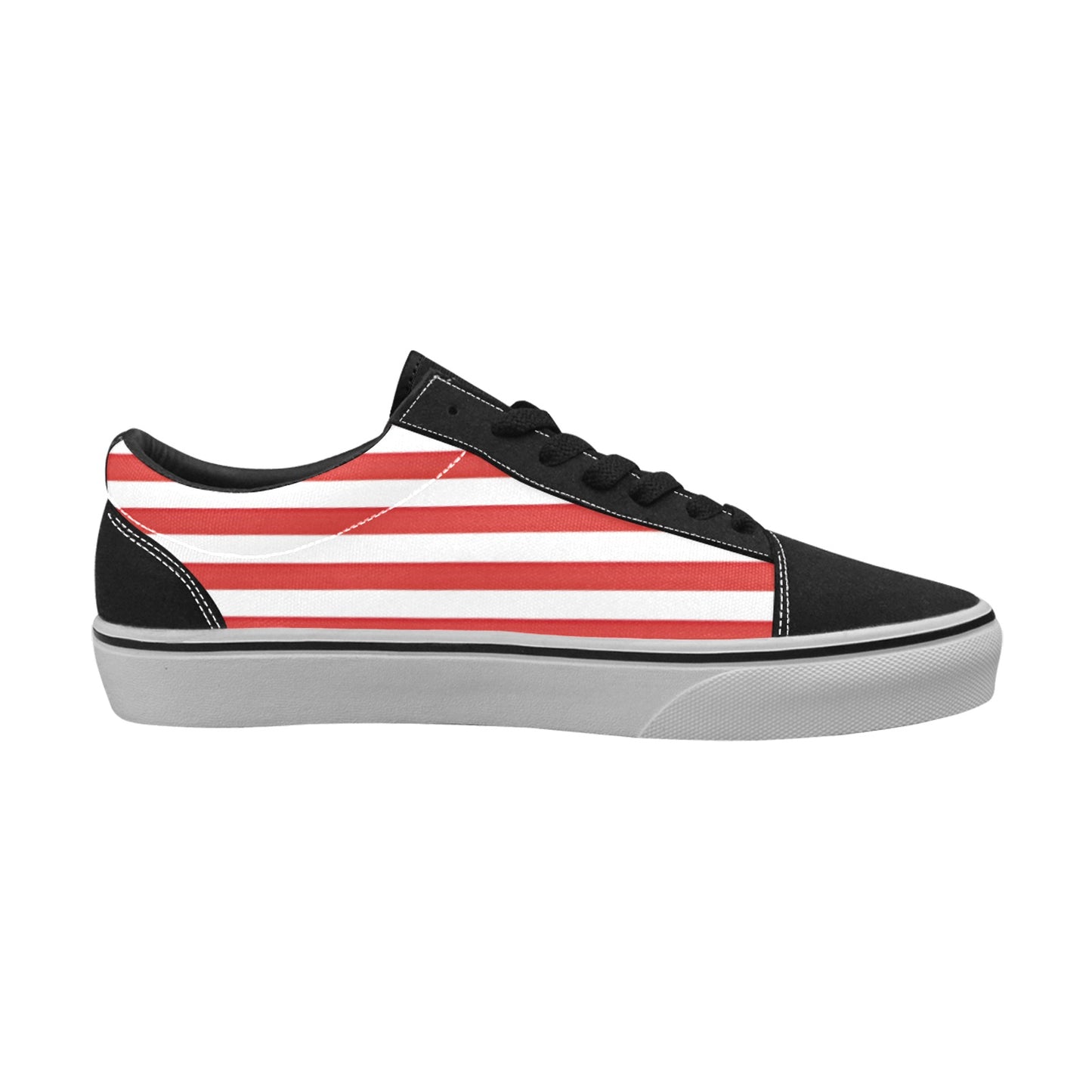USA/American Flag Inspired Women's Lace-Up Canvas Shoes