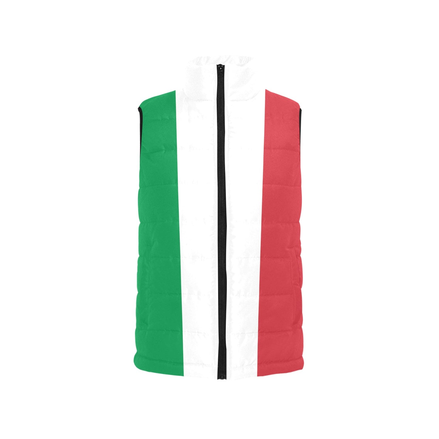 Italy Flag Inspired Women's Padded Vest