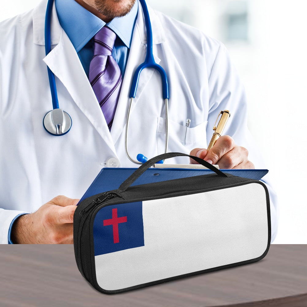 Christian Flag Inspired Stethoscope Storage Bag
