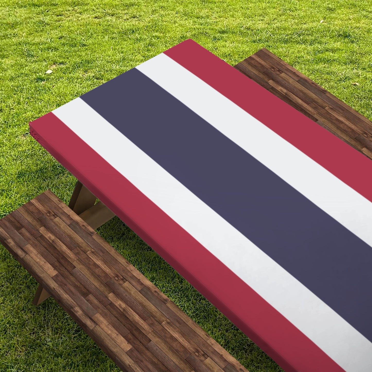 Thailand Flag Picnic Table Cover (72" x 30") (Made in the USA)