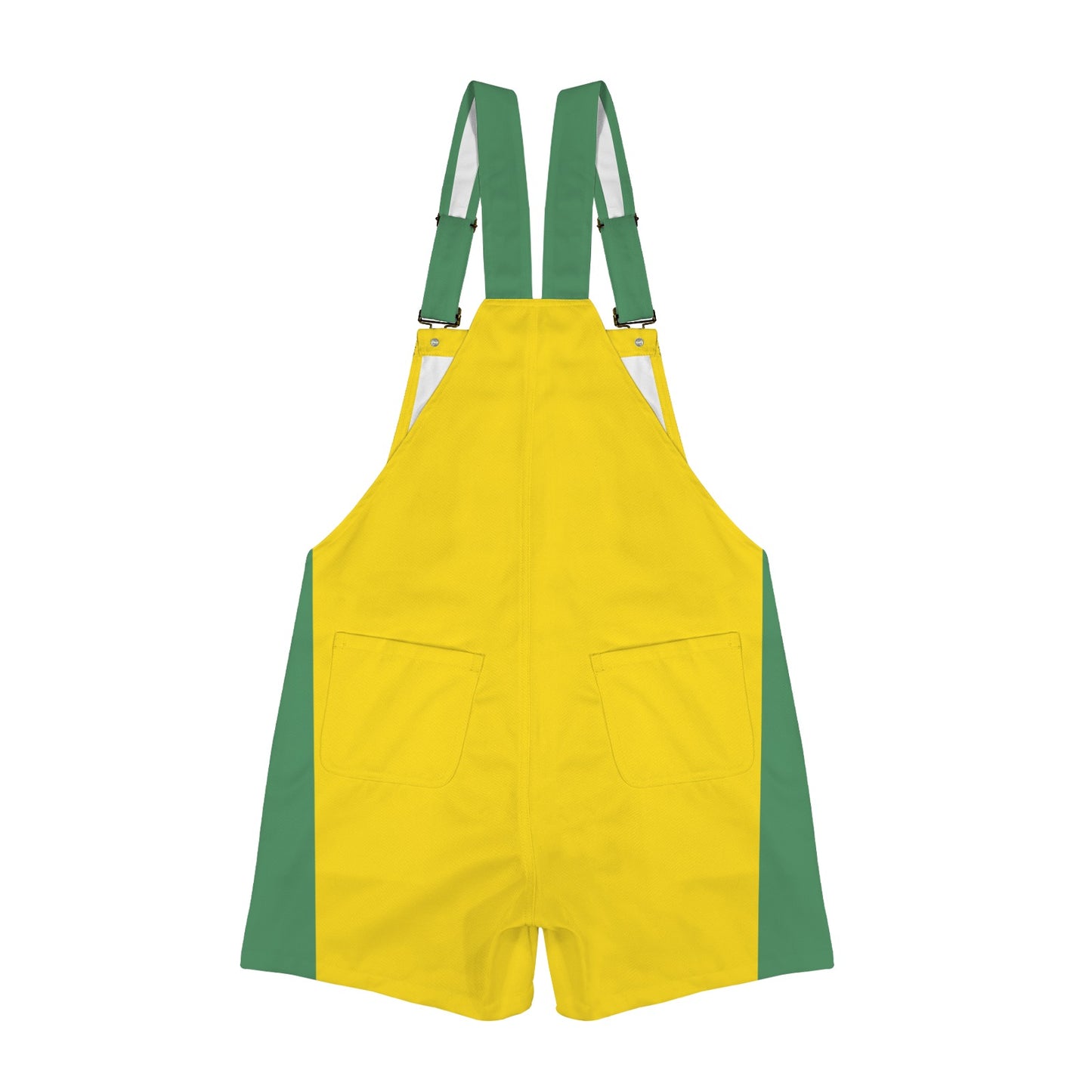 Brazil Flag Inspired Unisex Suspender Jumpsuit