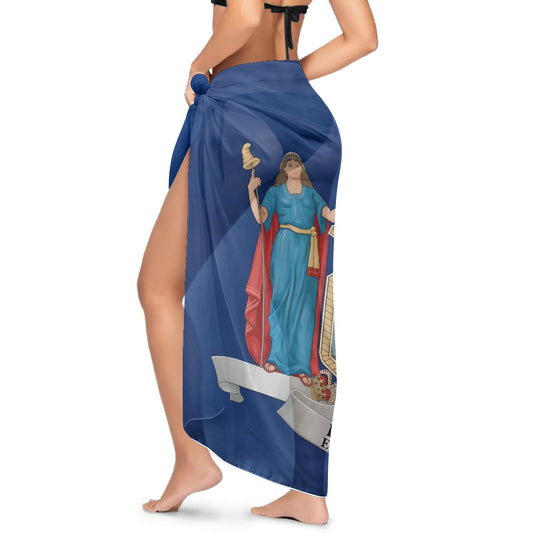 New York Flag Inspired Bikini Cover-Up