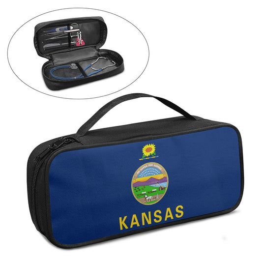 Kansas Flag Inspired Stethoscope Storage Bag