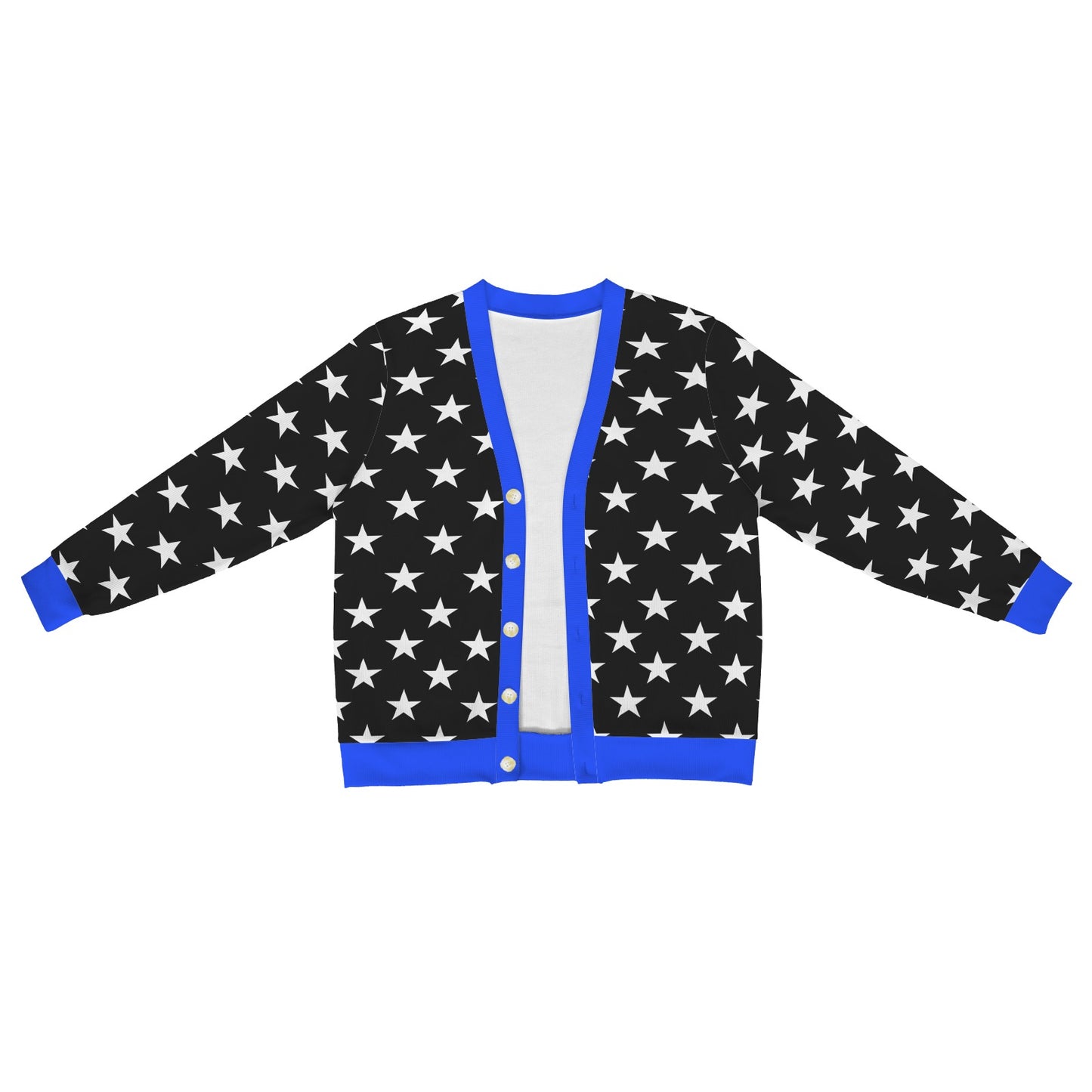 Thin Blue Line Flag Inspired Men's Cardigan