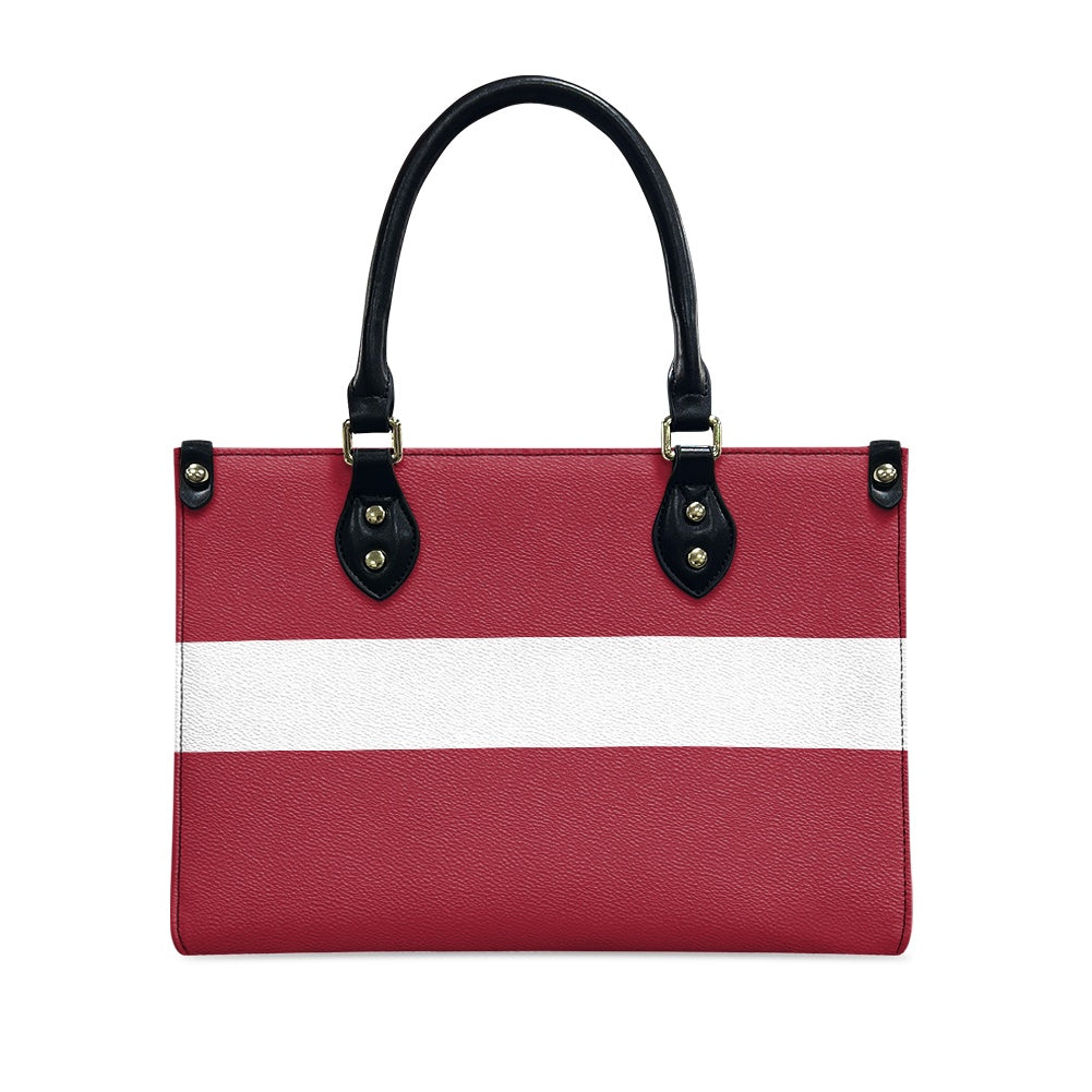 Latvia Flag Purse With Poise – PU Leather Shoulder Handbag for Bold Style - Luv My Flag