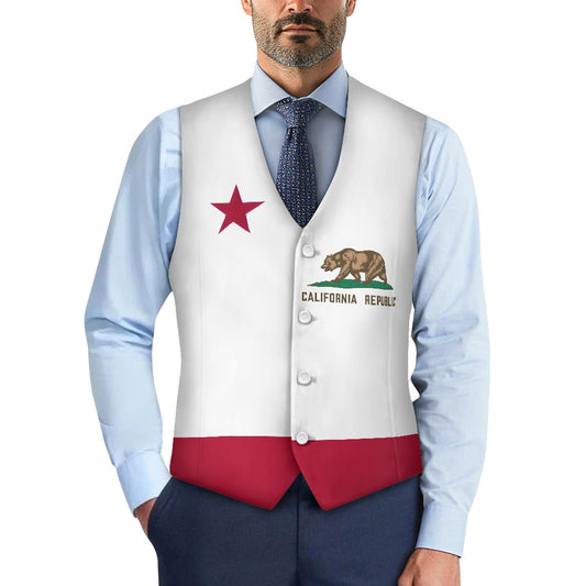 California Flag Suit vest jacket