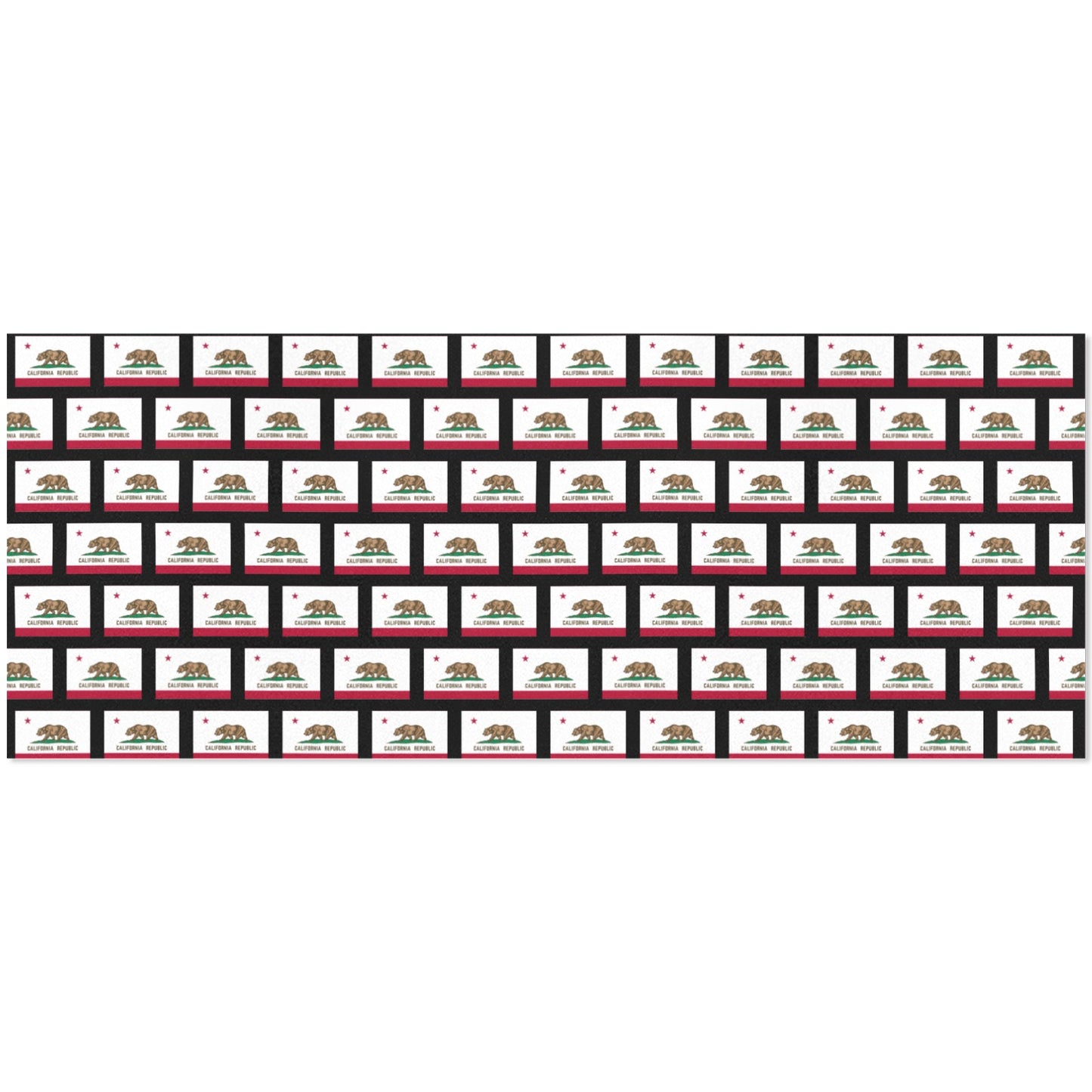 California Flag Inspired Custom Gift Wrapping Paper 58"x 22.5" (4 Rolls)