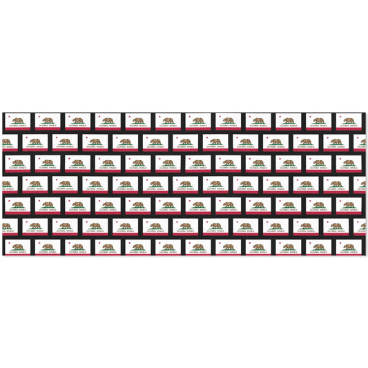 California Flag Inspired Custom Gift Wrapping Paper 58"x 22.5" (4 Rolls)