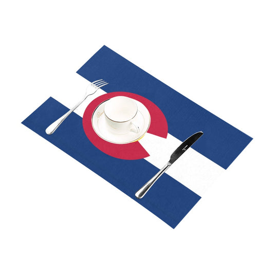 Colorado Flag Placemats 12" x 18" (Set of 6)