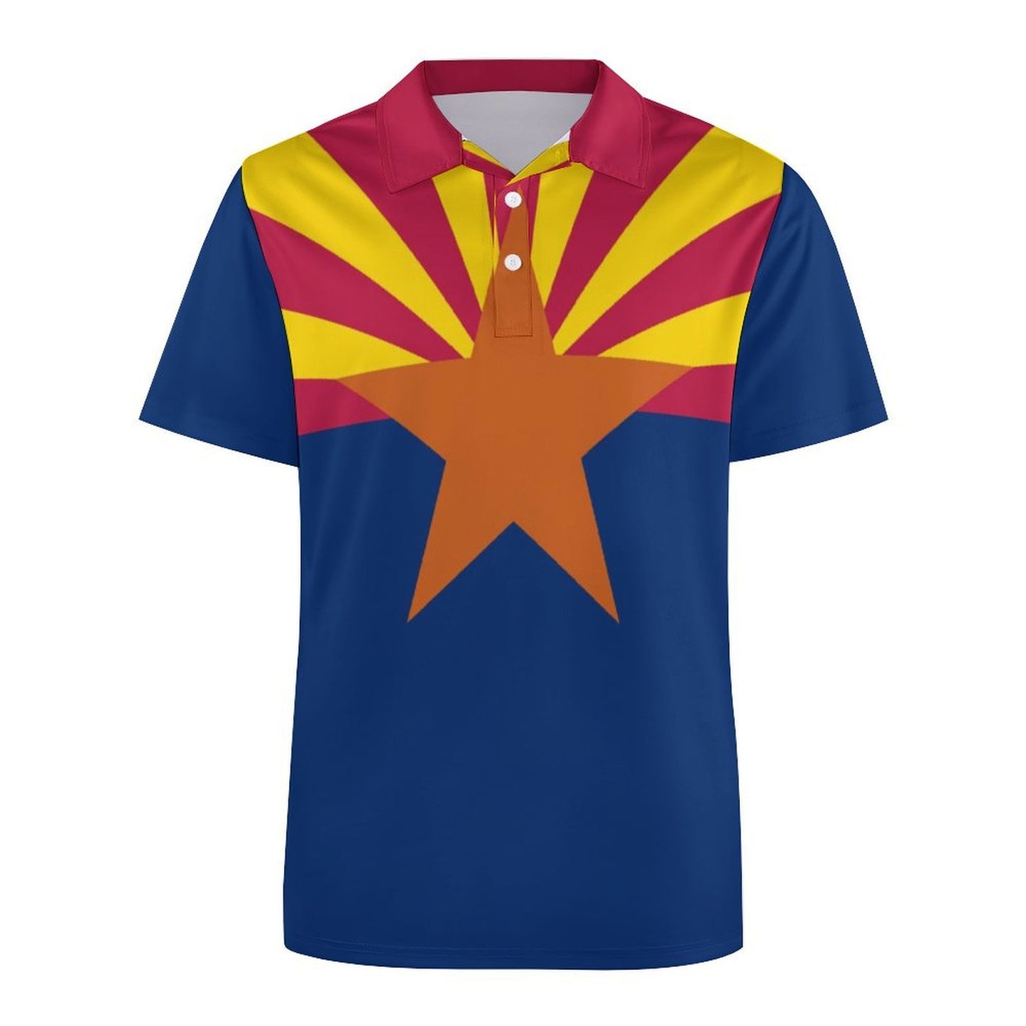 Arizona Flag Inspired Women's Straight Fit Polo Shirt