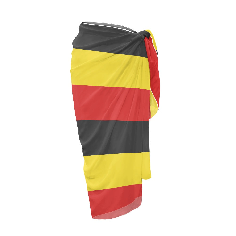 Uganda Flag Inspired Bikini Cover-Up