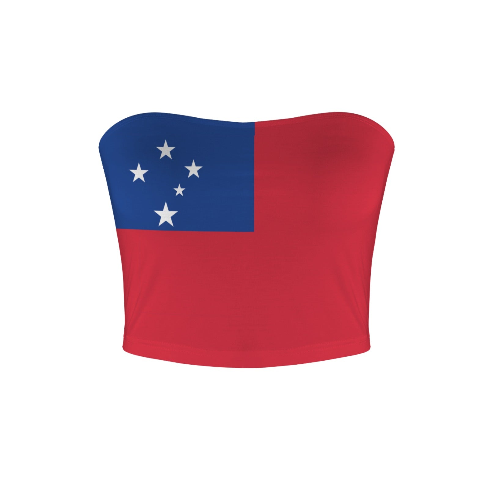 Red bandeau with Samoa flag design by [Brand].