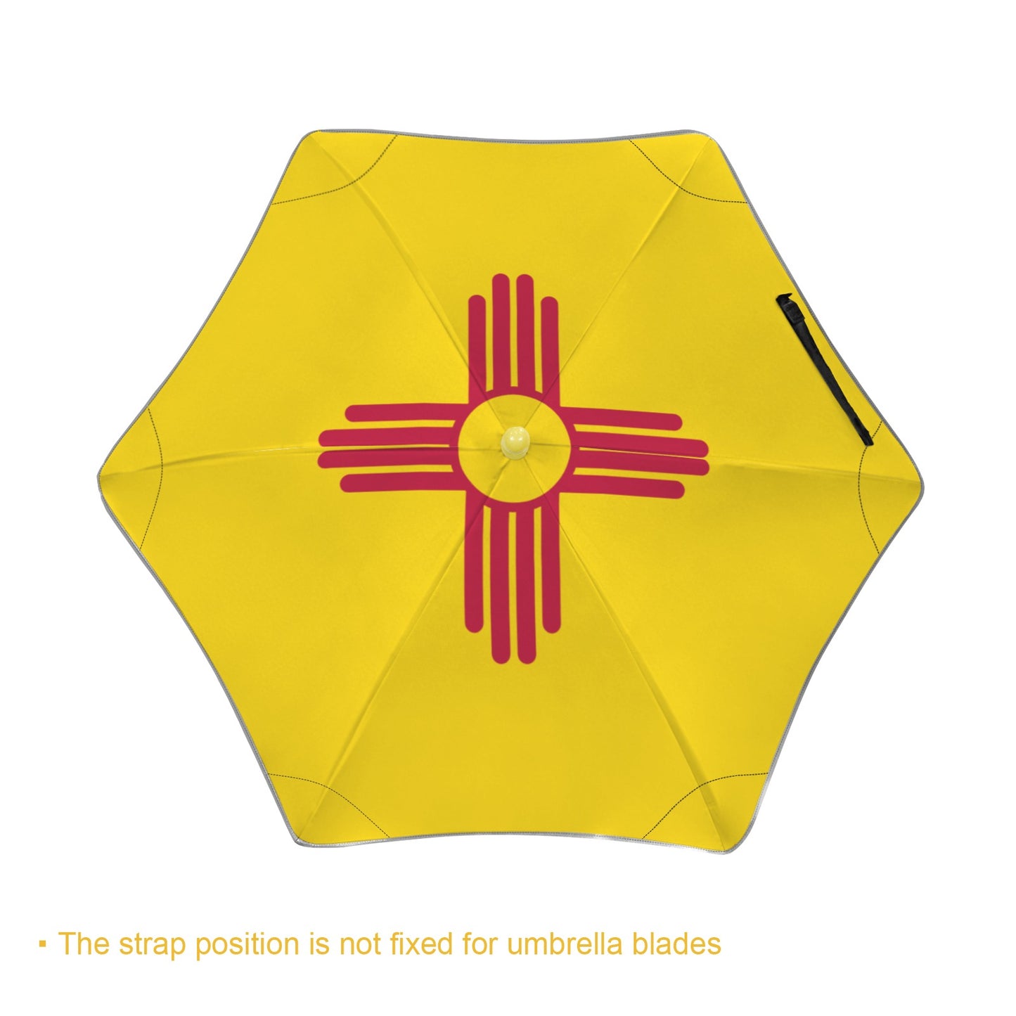 New Mexico Flag Inspired Kids Safe Round Corner Umbrella