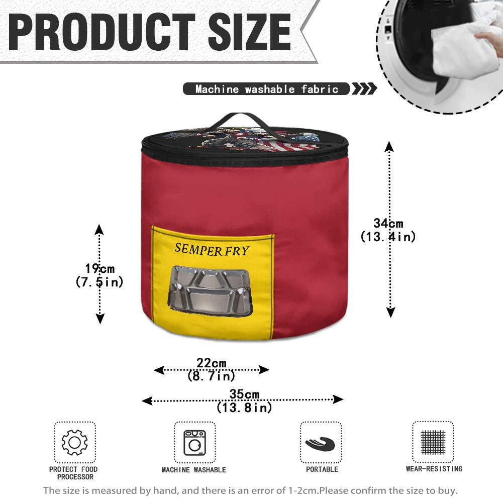 USA/American Flag Inspired Bald Eagle Marine Corps Colors Electric Pressure Cooker Insulation Bag