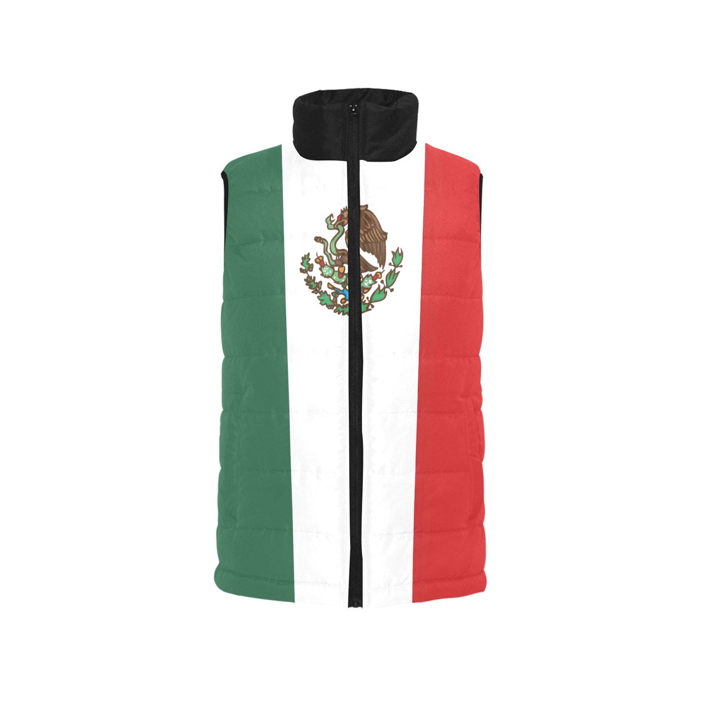 Mexico Flag Inspired Women's Padded Vest