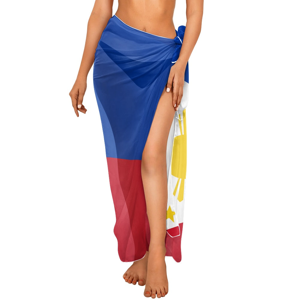 Philippines Flag Inspired Bikini Cover-Up