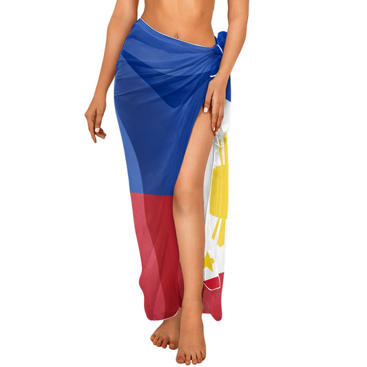 Philippines Flag Inspired Bikini Cover-Up