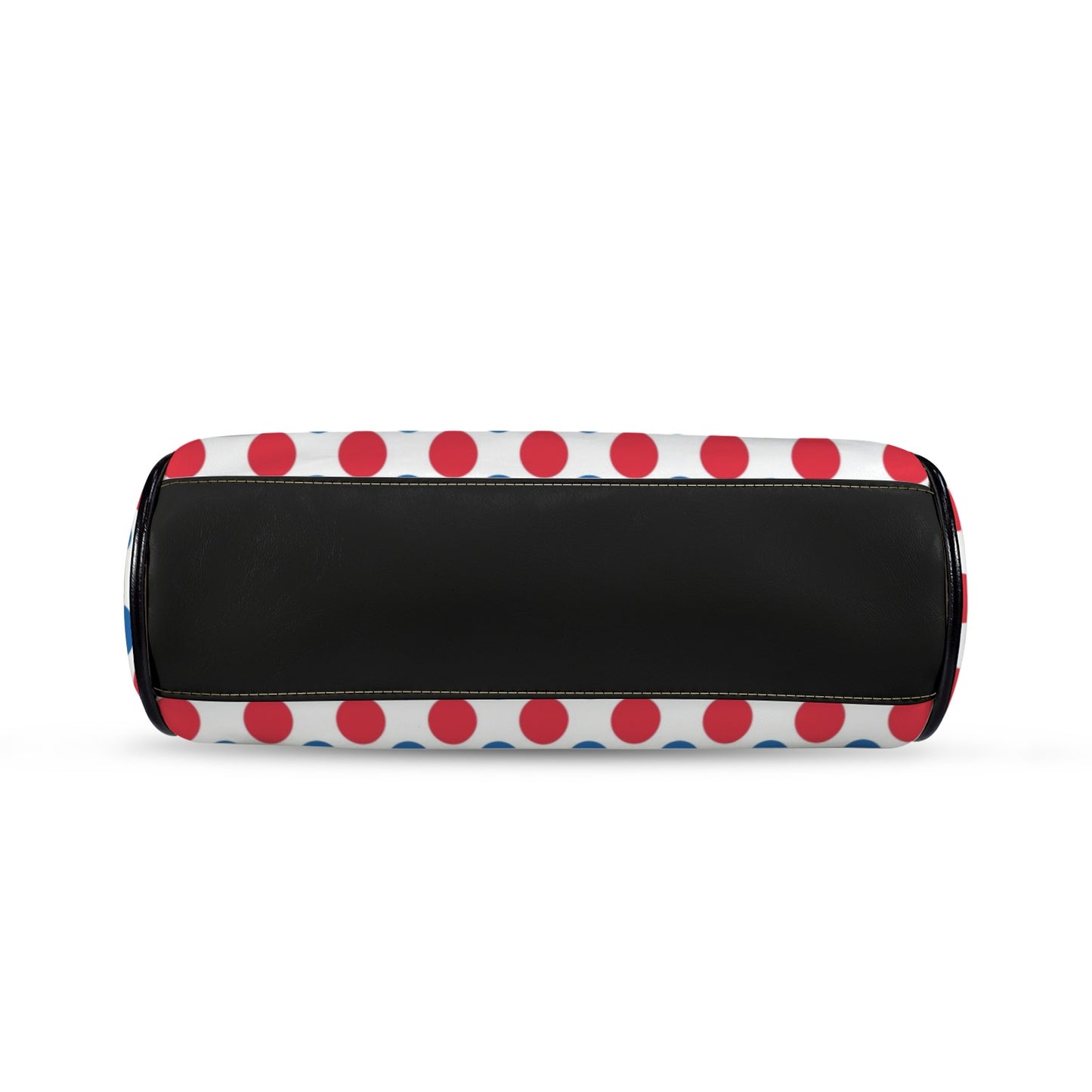 USA/American Flag Inspired Polka Dot Pattern Kisslock Crossbody Shoulder Bag