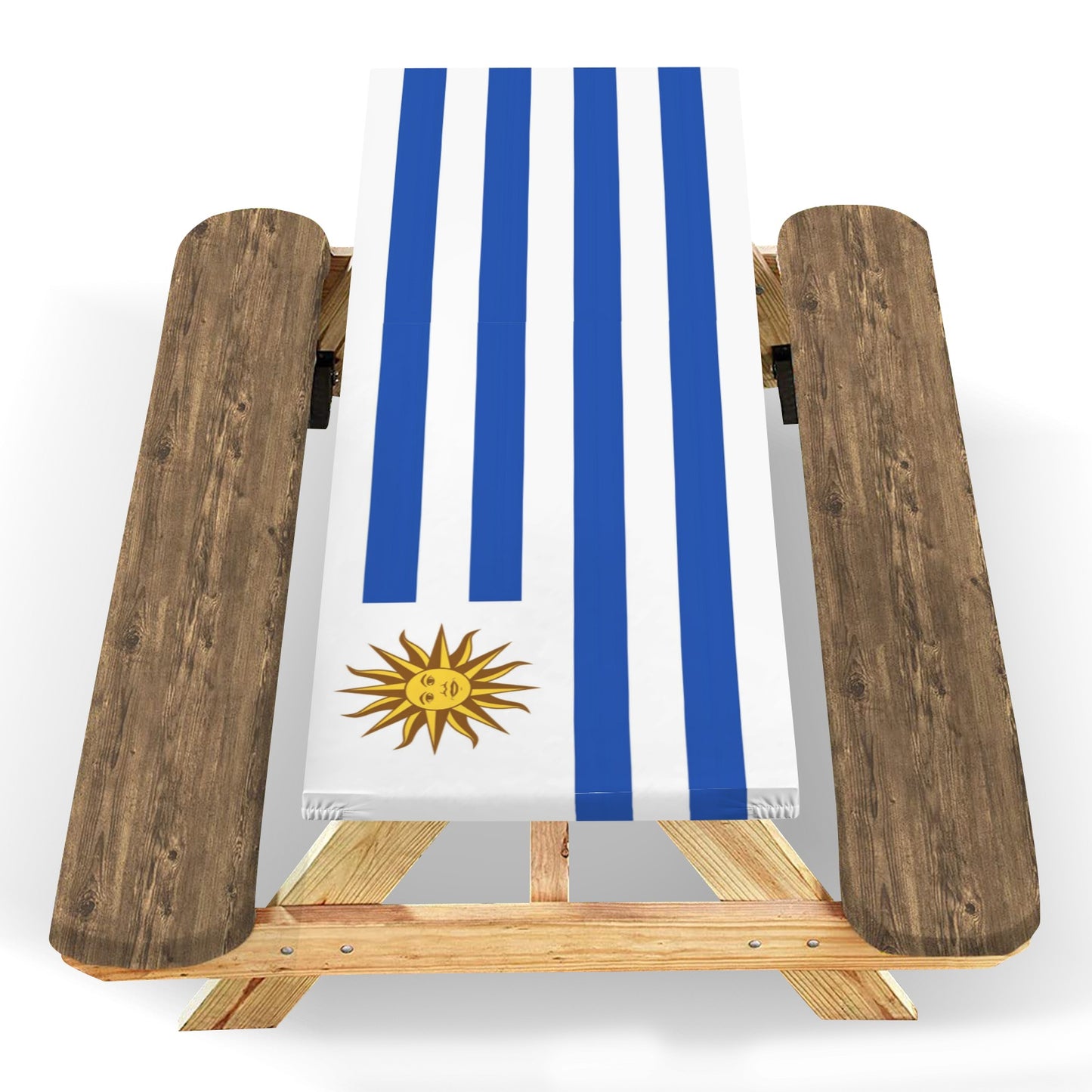 Uruguay Flag Picnic Table Cover (72" x 30") (Made in the USA)