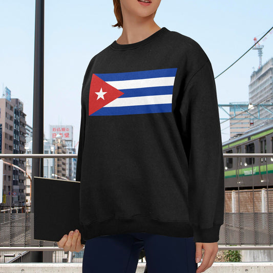 Cuba Flag Unisex Fleece Sweatshirt (Made in the USA)