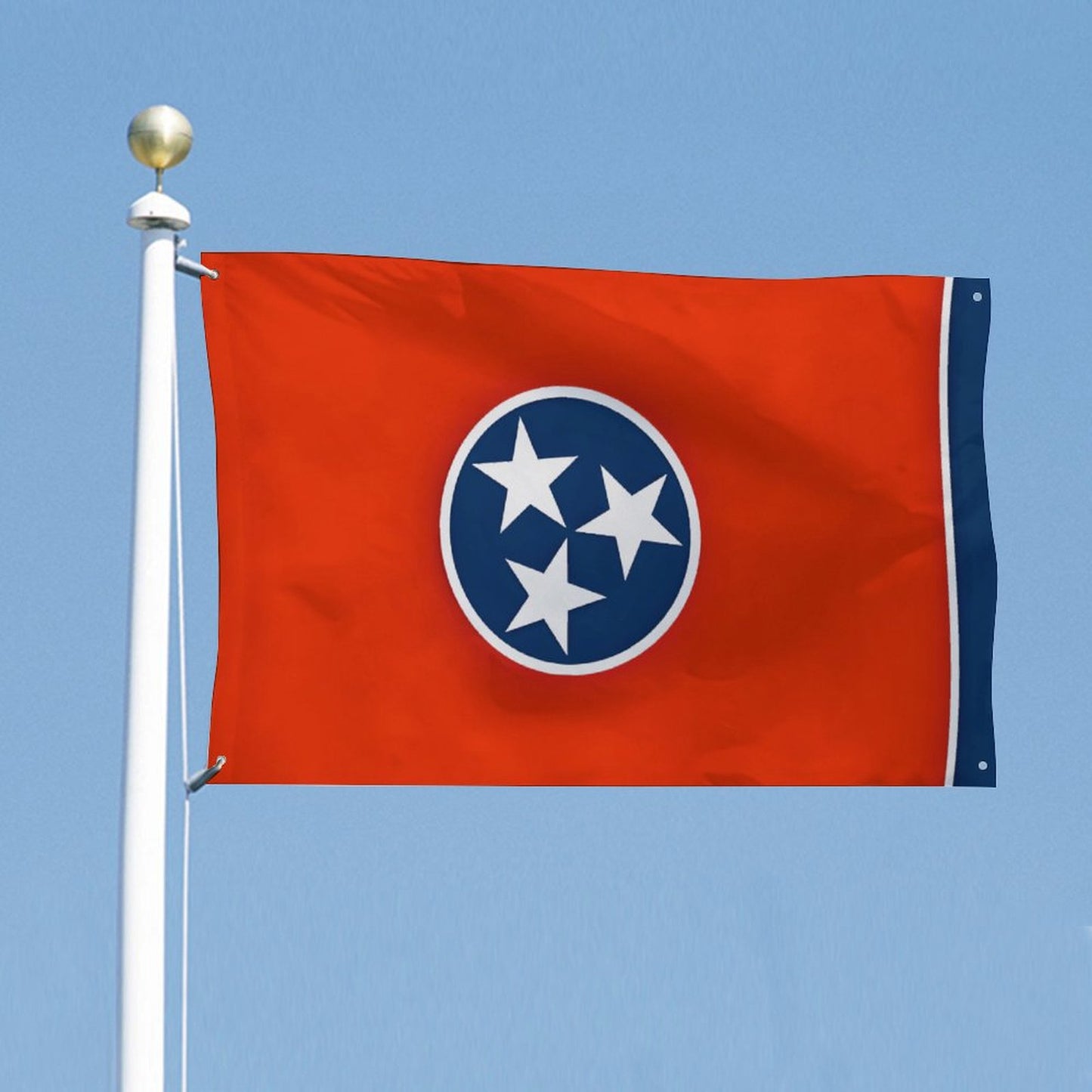 Tennessee Flag Inspired Wall Mount Flag with Four Grommets (35x59 in)