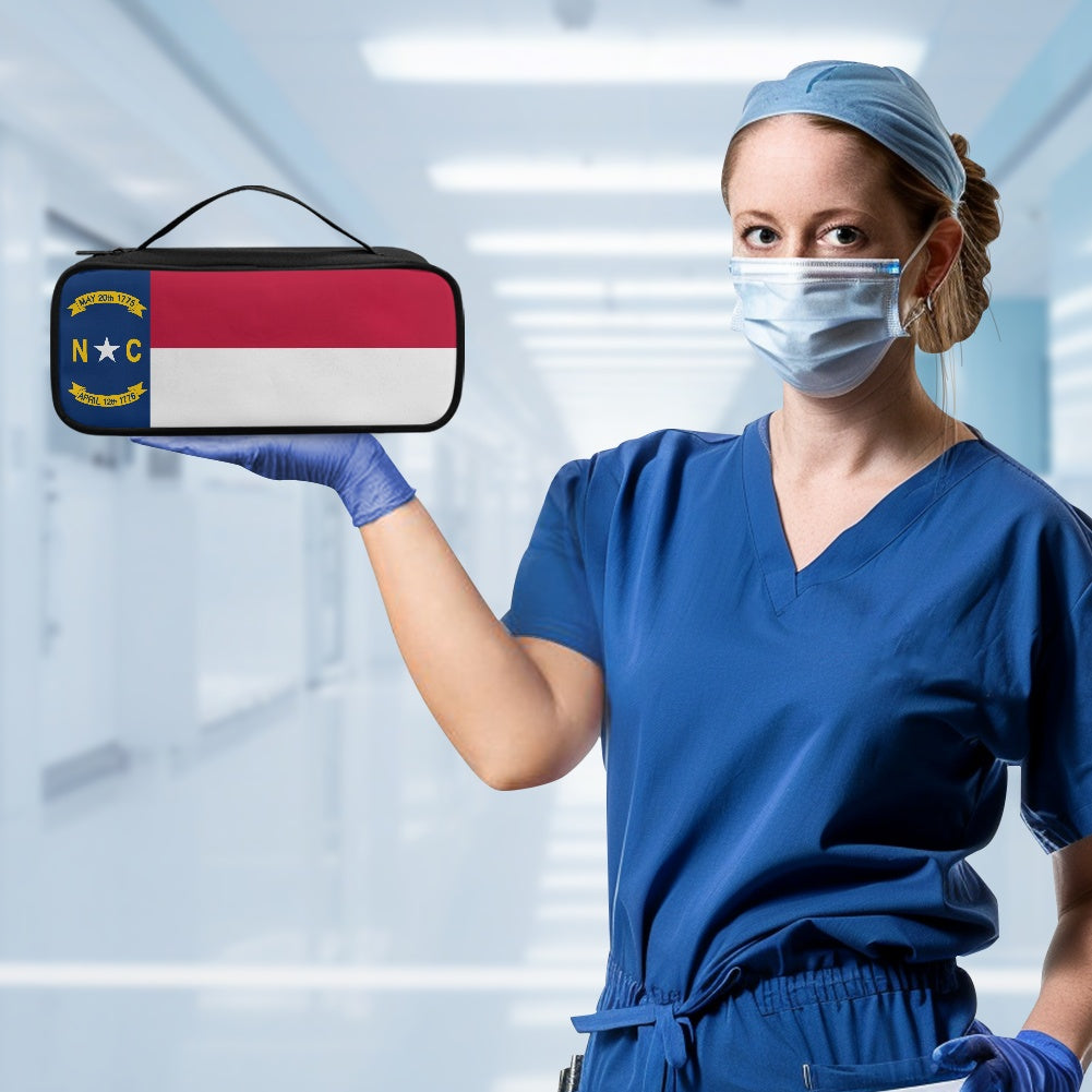North Carolina Flag Inspired Stethoscope Storage Bag