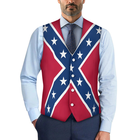 Confederate Battle Flag Suit vest jacket