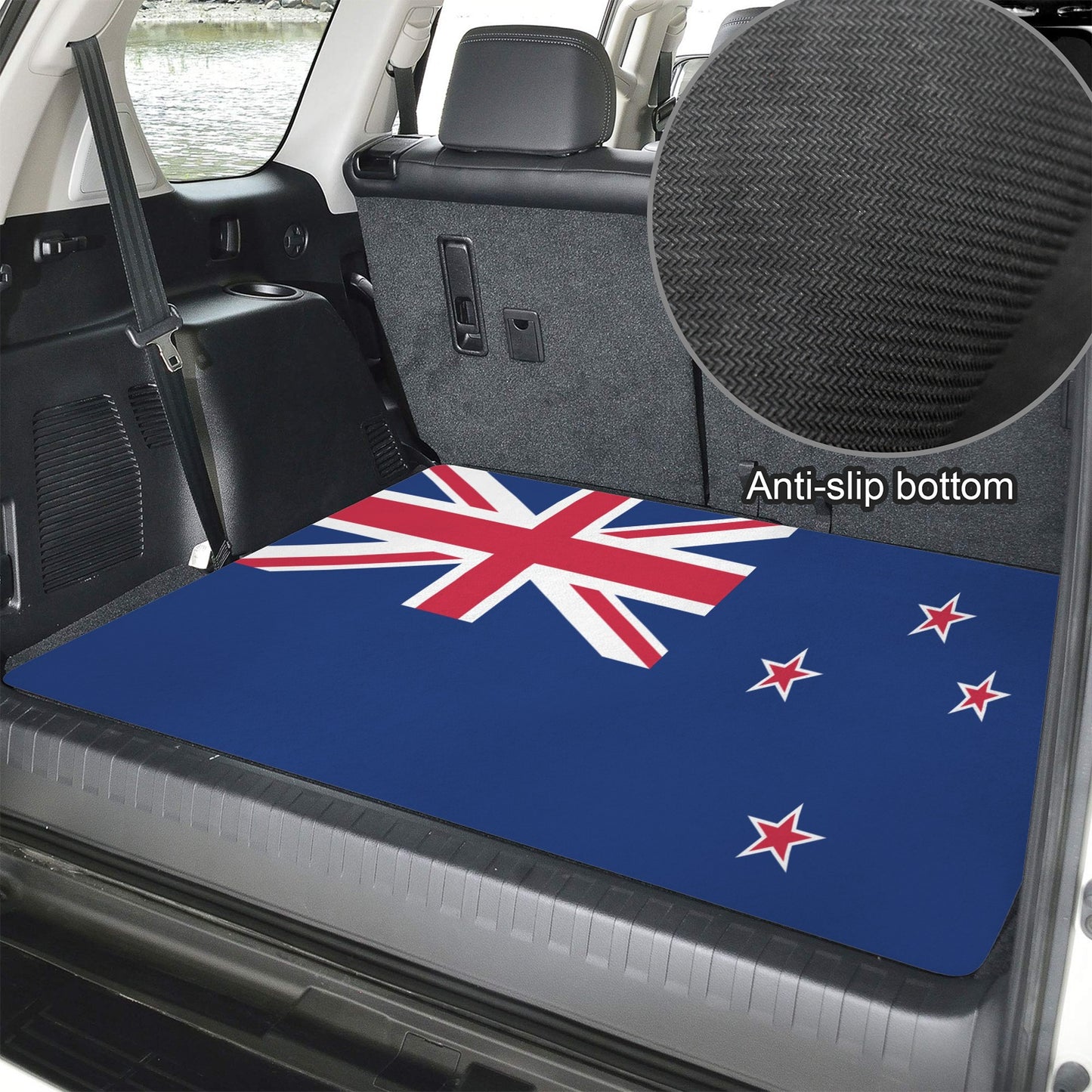 New Zealand Flag Inspired Car Trunk Mat 100 × 75 cm / 39.4 × 30 in Printed in the USA