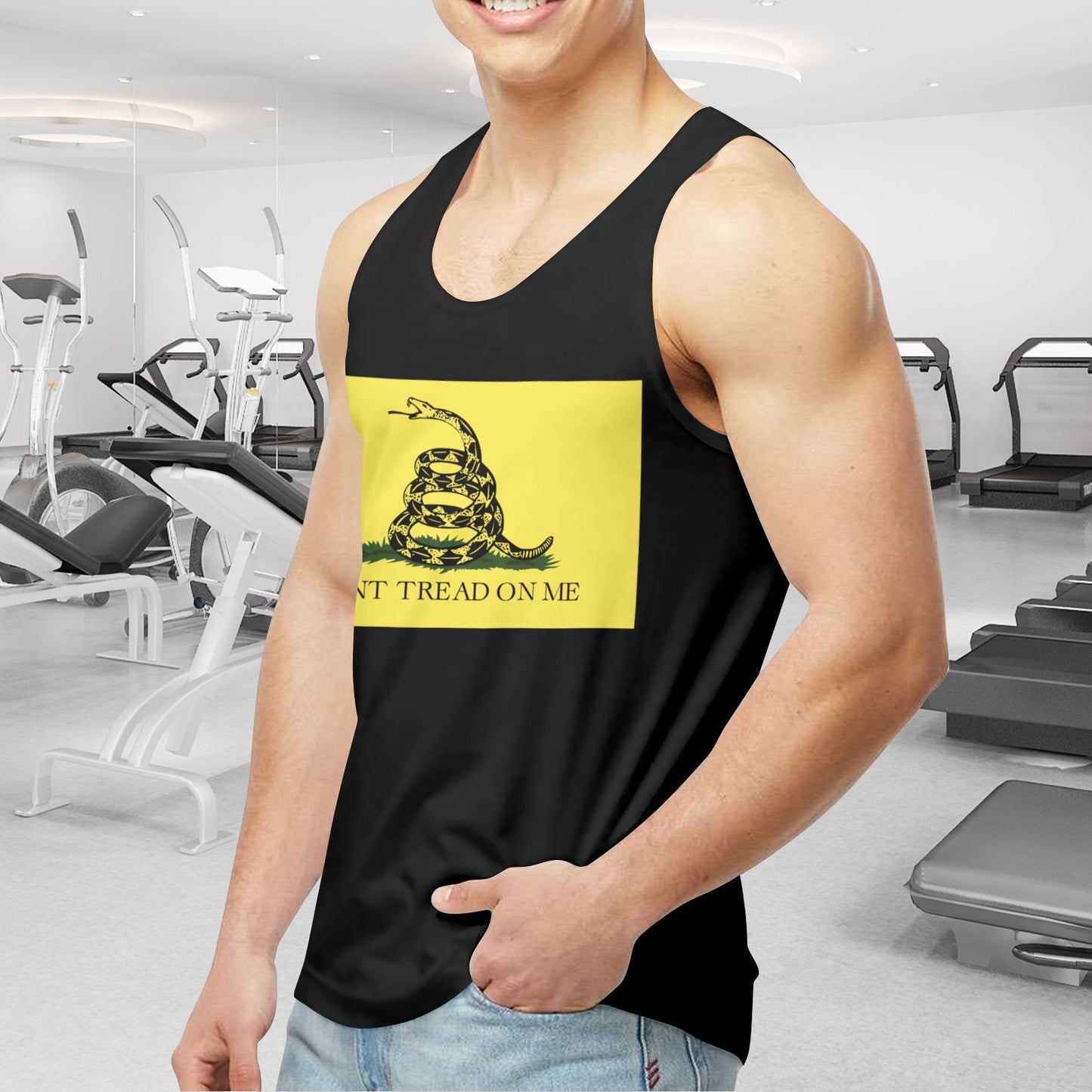 Gadsden Flag Men's Tank Top (Front Printing) | Ships from USA