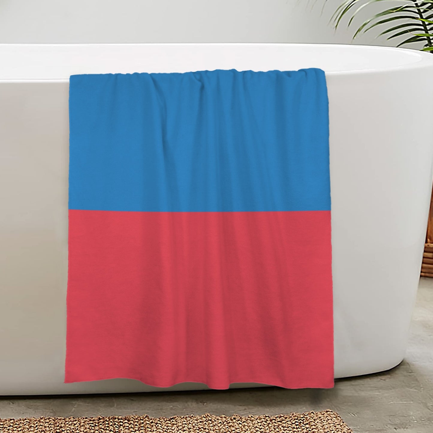 Mongolia Flag Inspired Custom Bath Towel 29"x58"(Made in USA)