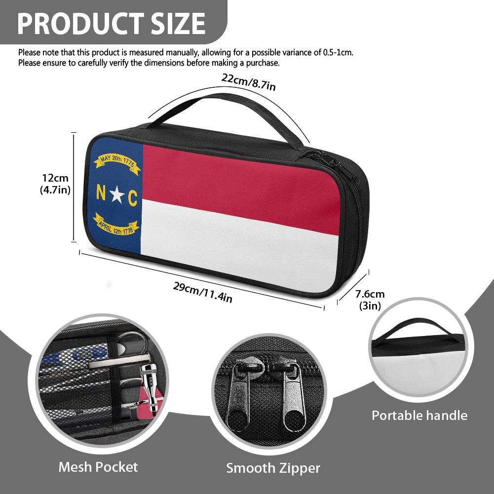 North Carolina Flag Inspired Stethoscope Storage Bag