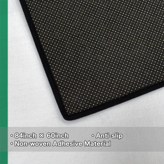 Nigeria Flag Inspired 84x60 Inch Area Rug with Black Binding (Made in the USA)