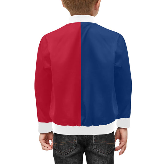 Texas Flag Inspired Kids' Bomber Jacket with Pockets