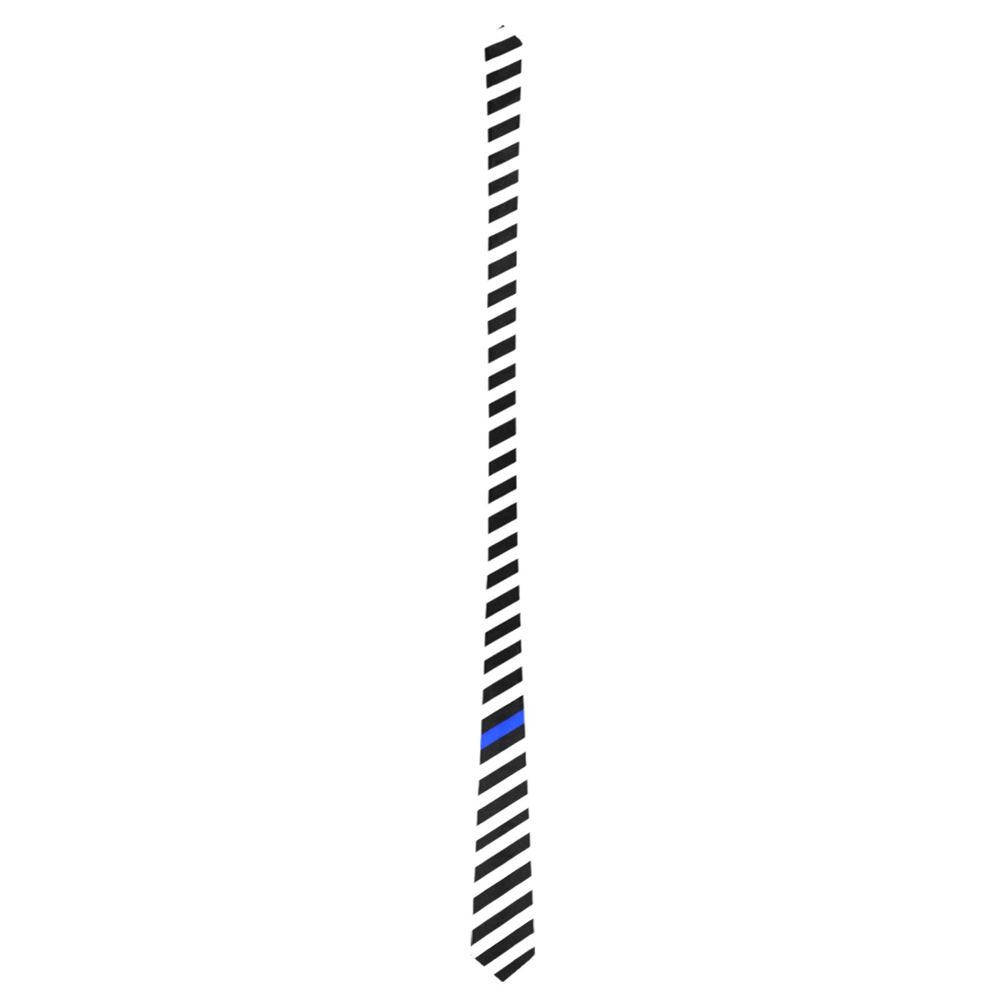 Thin Blue Line Flag Inspired Style-2 Classic Necktie (Two Sides)