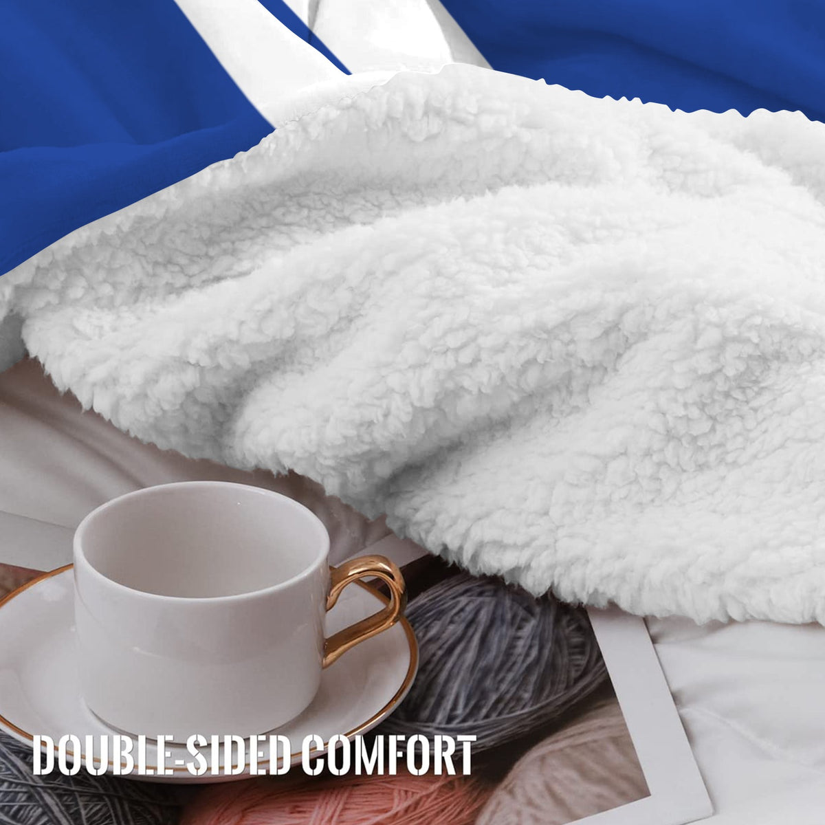 Cuba Flag Inspired Sherpa Fleece Blanket 90" x 108" | Prtinted in the USA