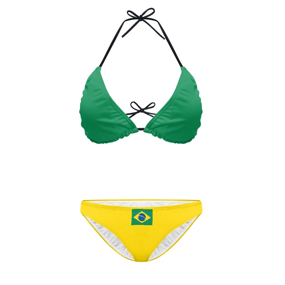 Brazil Flag Inspired Women's Bikini