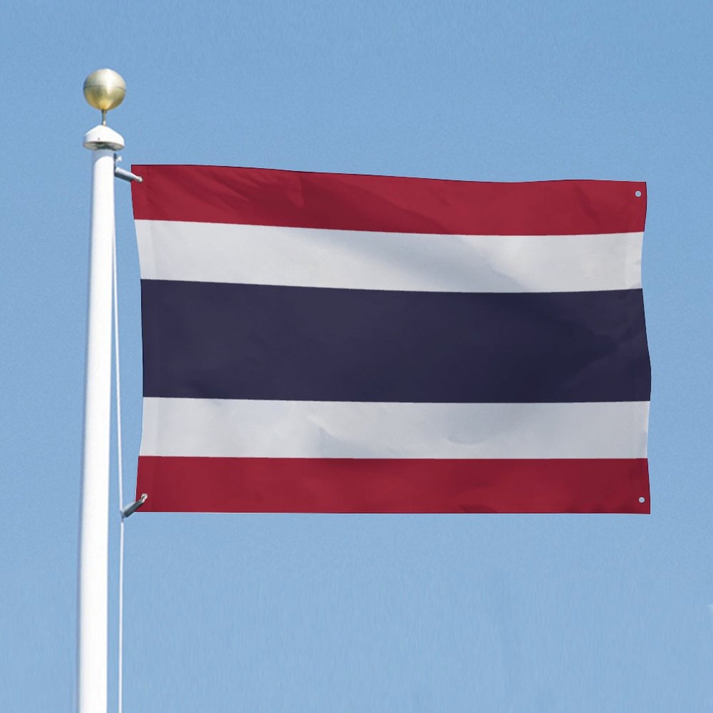 Thailand Flag Inspired Wall Mount Flag with Four Grommets (35x59 in)