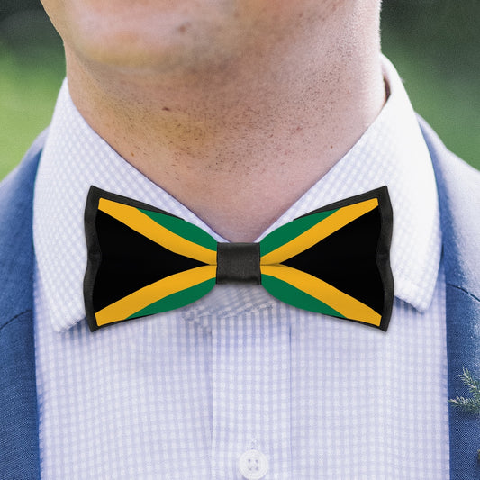 Jamaica Flag Inspired Bow Tie – Look Sharp, Show your Columbian Pride