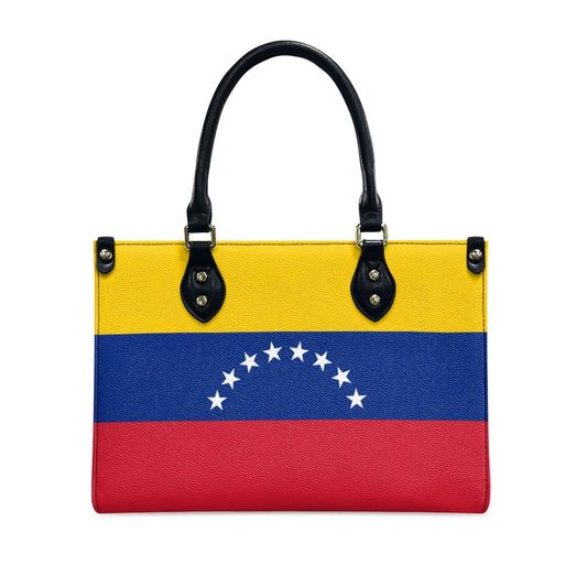 Venezuela Flag Bag With Bold Appeal – PU Leather Purse With Starry Seal