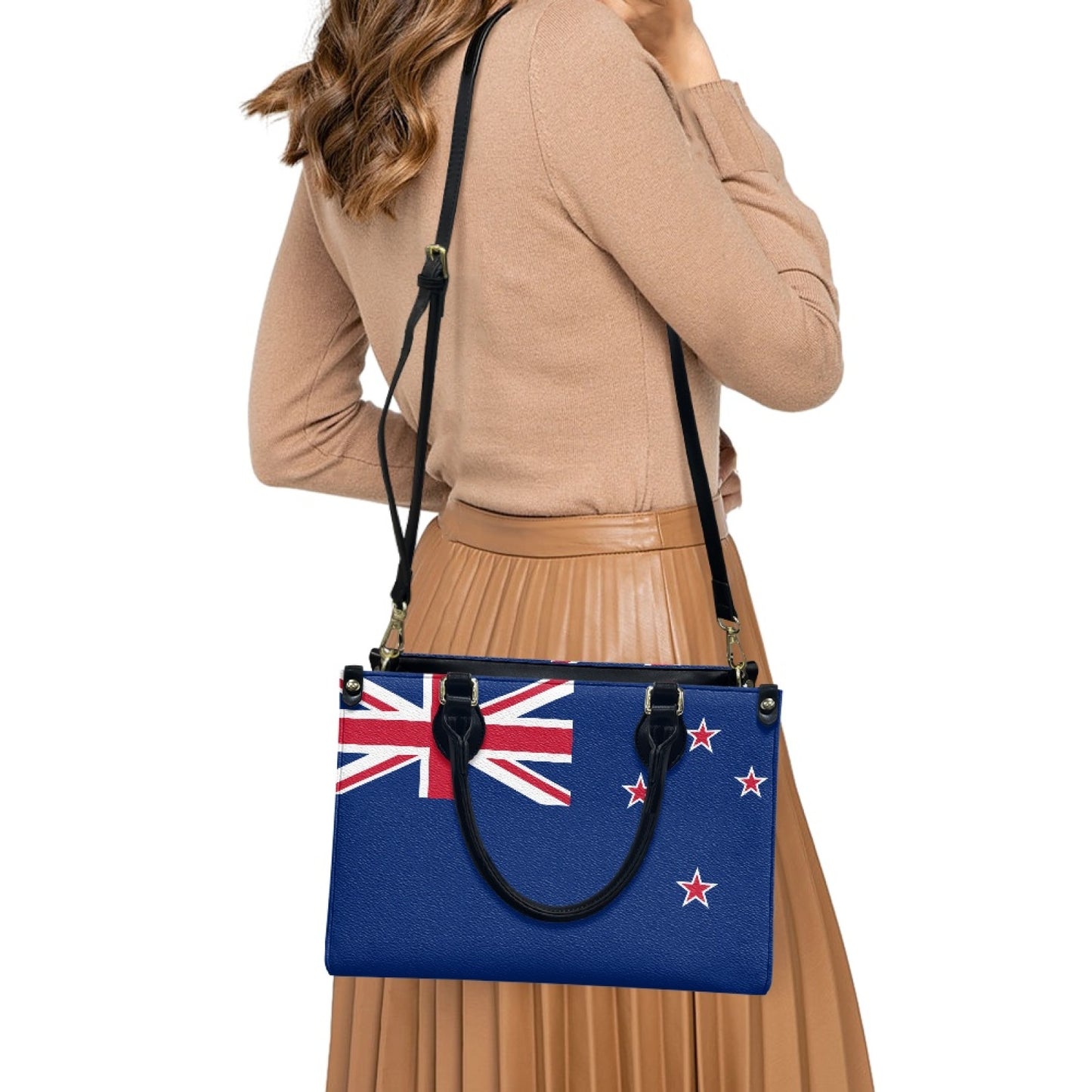 New Zealand Flag Bag in Command – PU Leather Purse With Kiwi Glam - Luv My Flag