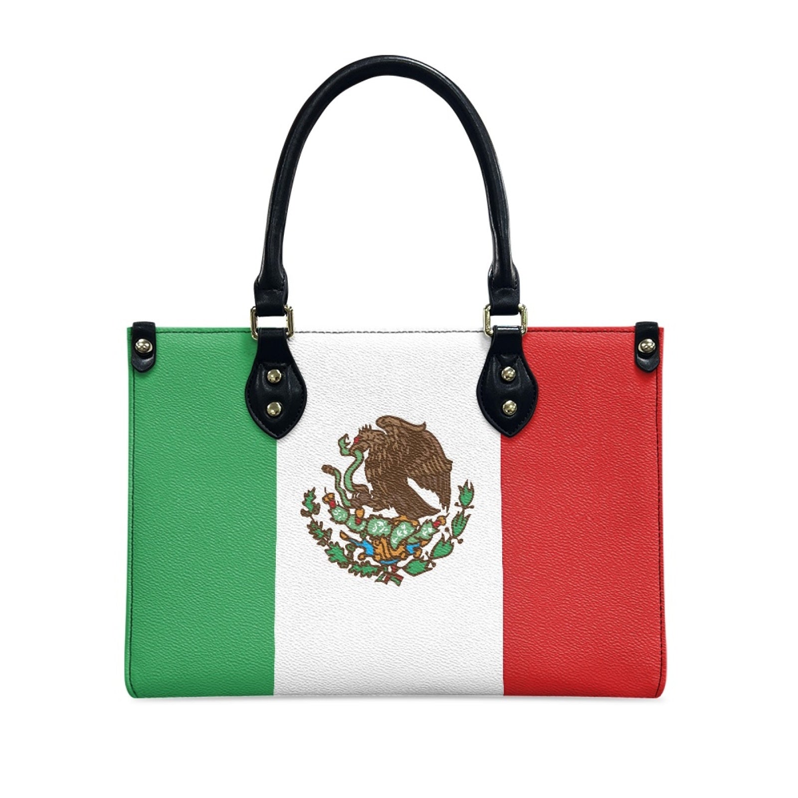 Mexico Flag Chic & Sleek PU Leather Handbag – Viva Style on the Go - Luv My Flag