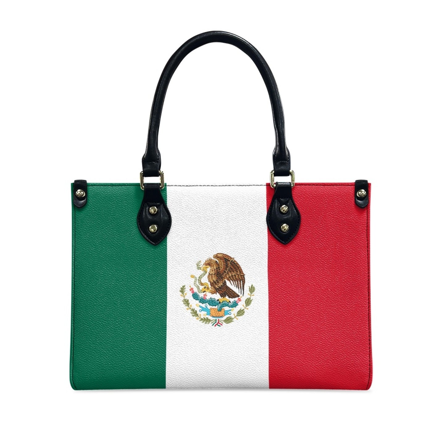 Mexico Flag Chic & Sleek PU Leather Handbag – Viva Style on the Go