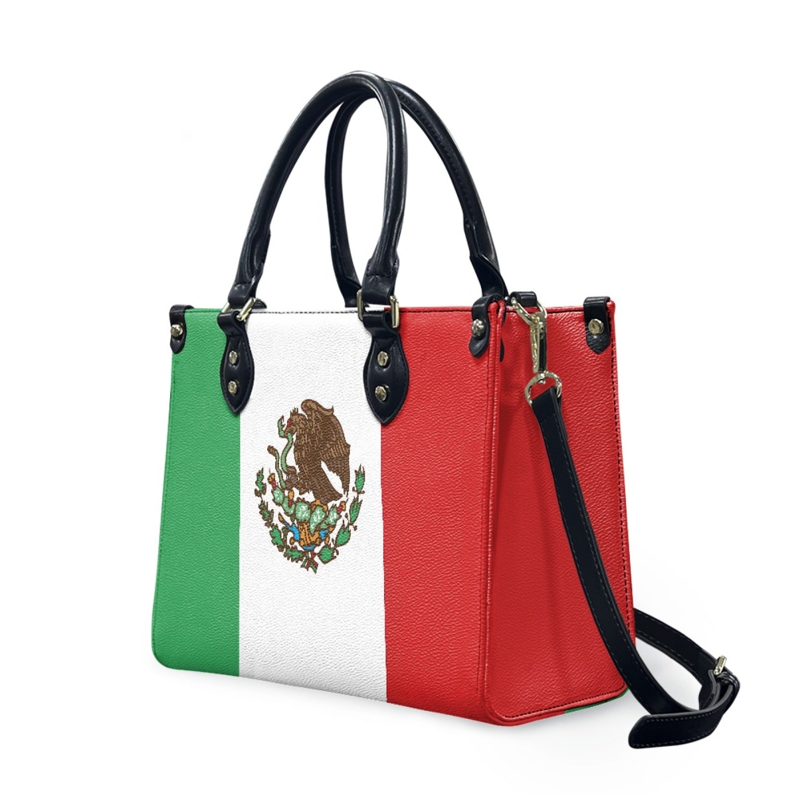 Mexico Flag Chic & Sleek PU Leather Handbag – Viva Style on the Go - Luv My Flag