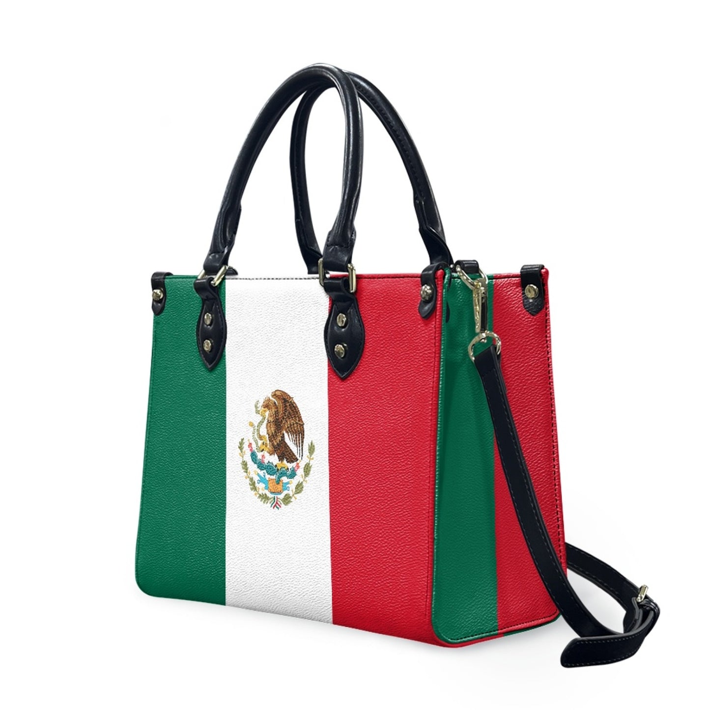 Mexico Flag Chic & Sleek PU Leather Handbag – Viva Style on the Go