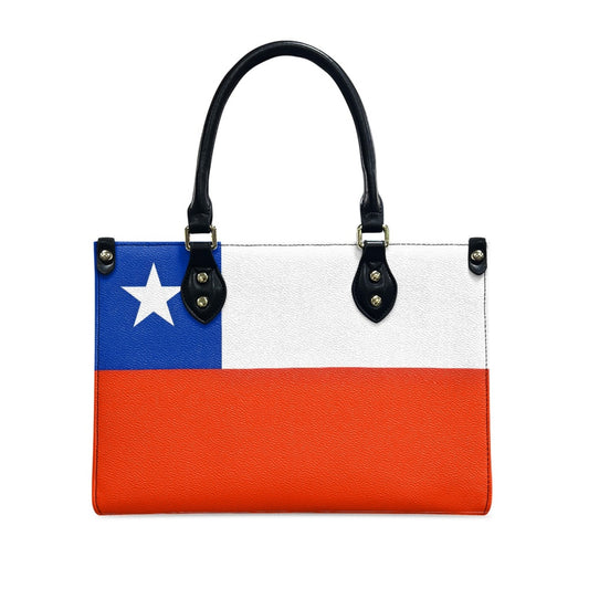 Chile Flag Inspired Handbag – Bold PU Leather Purse with Patriotic Style Burst - Luv My Flag