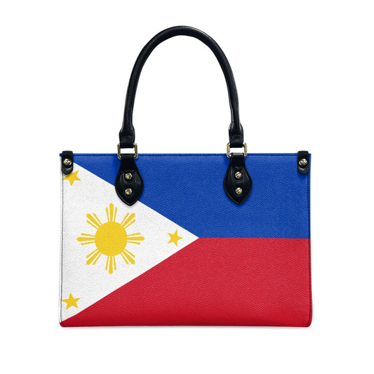Philippines Flag Shine & Dine PU Leather Handbag – Bold Island Style - Luv My Flag