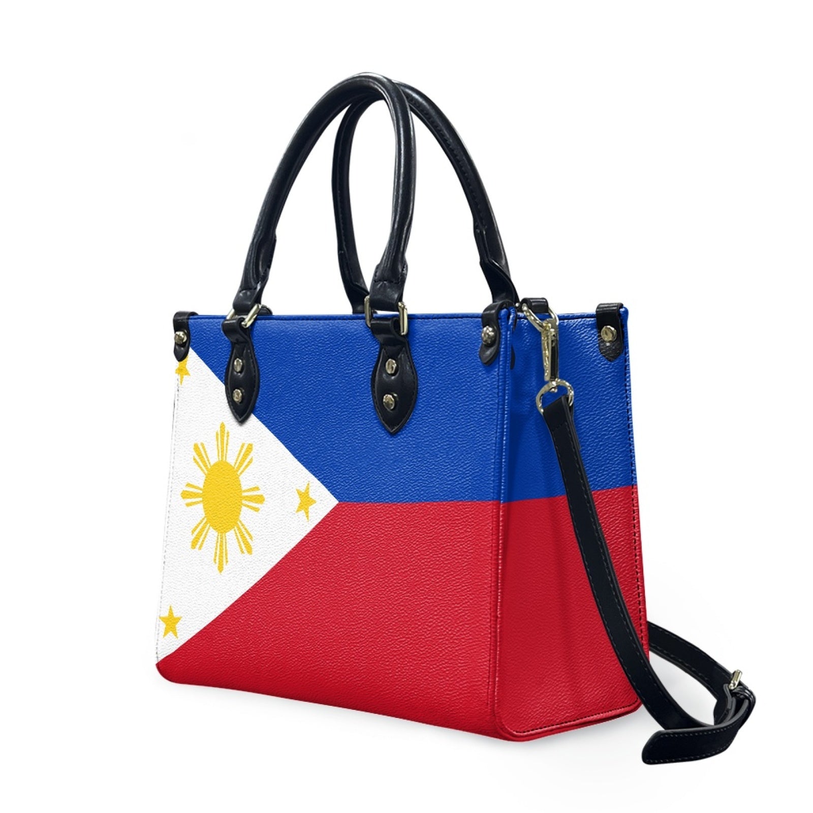 Philippines Flag Shine & Dine PU Leather Handbag – Bold Island Style - Luv My Flag