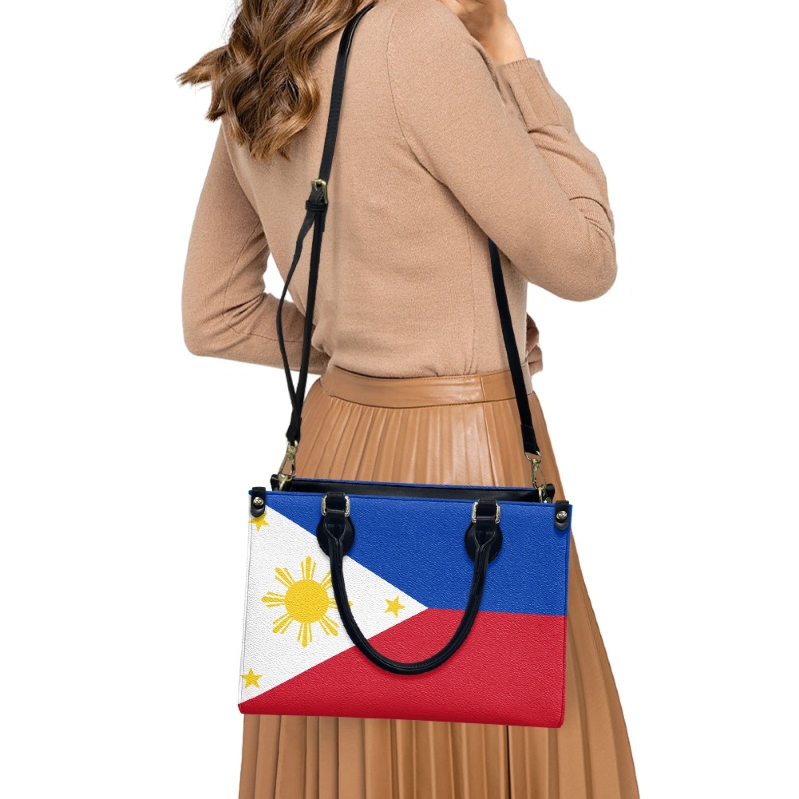 Philippines Flag Shine & Dine PU Leather Handbag – Bold Island Style - Luv My Flag