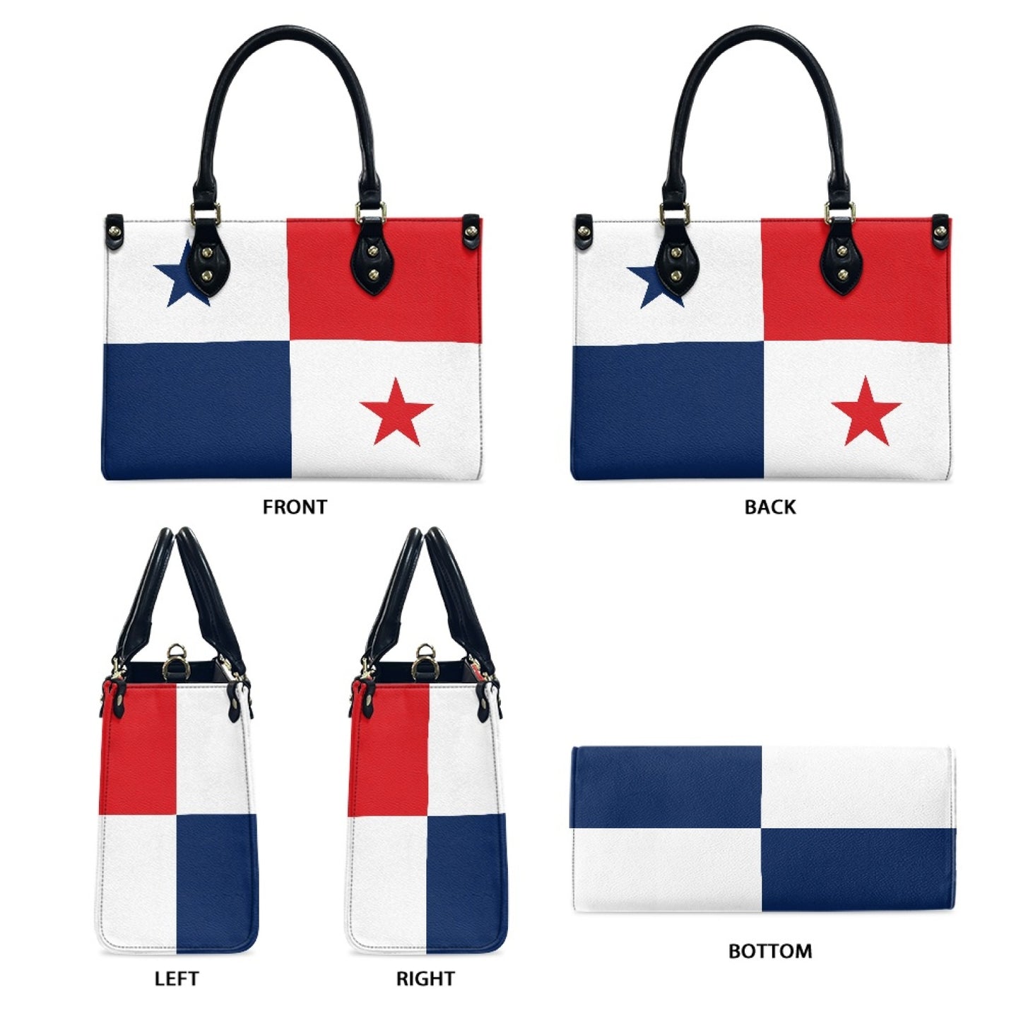 Panama Flag Bag With Star Appeal – PU Leather Purse That Keeps It Real - Luv My Flag